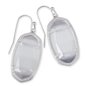 Kendra Scott Dani Silver Earrings in Slate